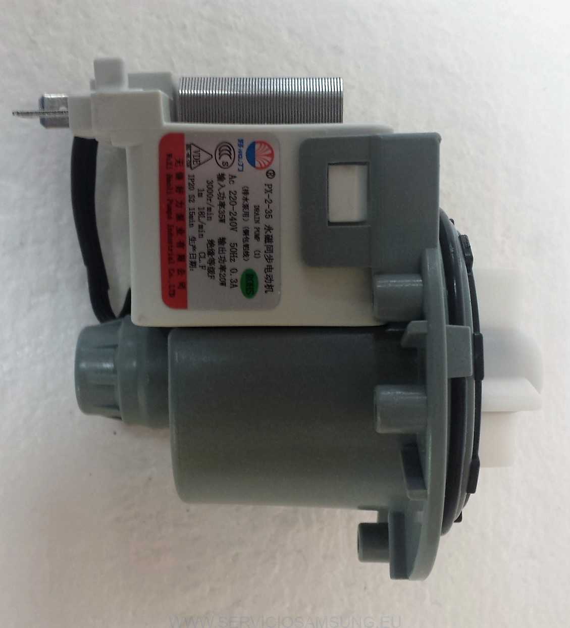 DC31-00030H Motor bomba de drenaje lavadora samsung - Imagen 2