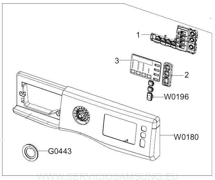 DC97-16994X PANEL FRONTAL PROGRAMADOR SAMSUNG