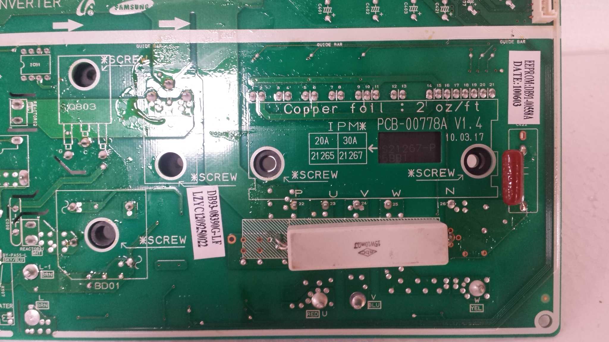 DB93-08390G PLACA DE CONTROL INVERTER SAMSUNG - Imagen 2