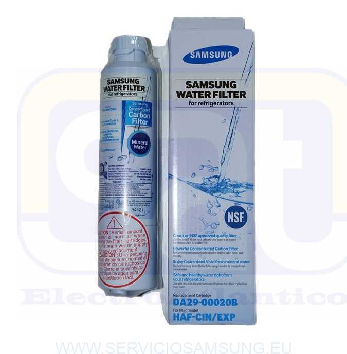 DA29-00020B FILTRO DE AGUA FRIGORÍFICOS SAMSUNG