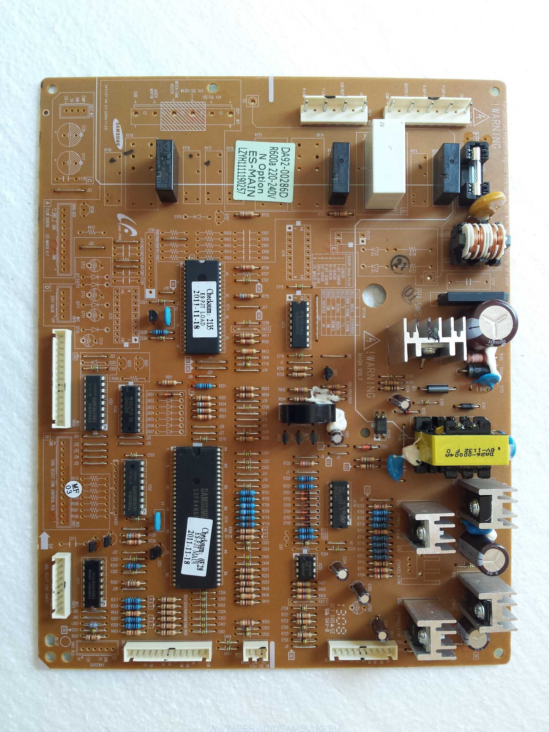 DA92-00286D PLACA DE CONTROL FRIGORIFICO SAMSUNG
