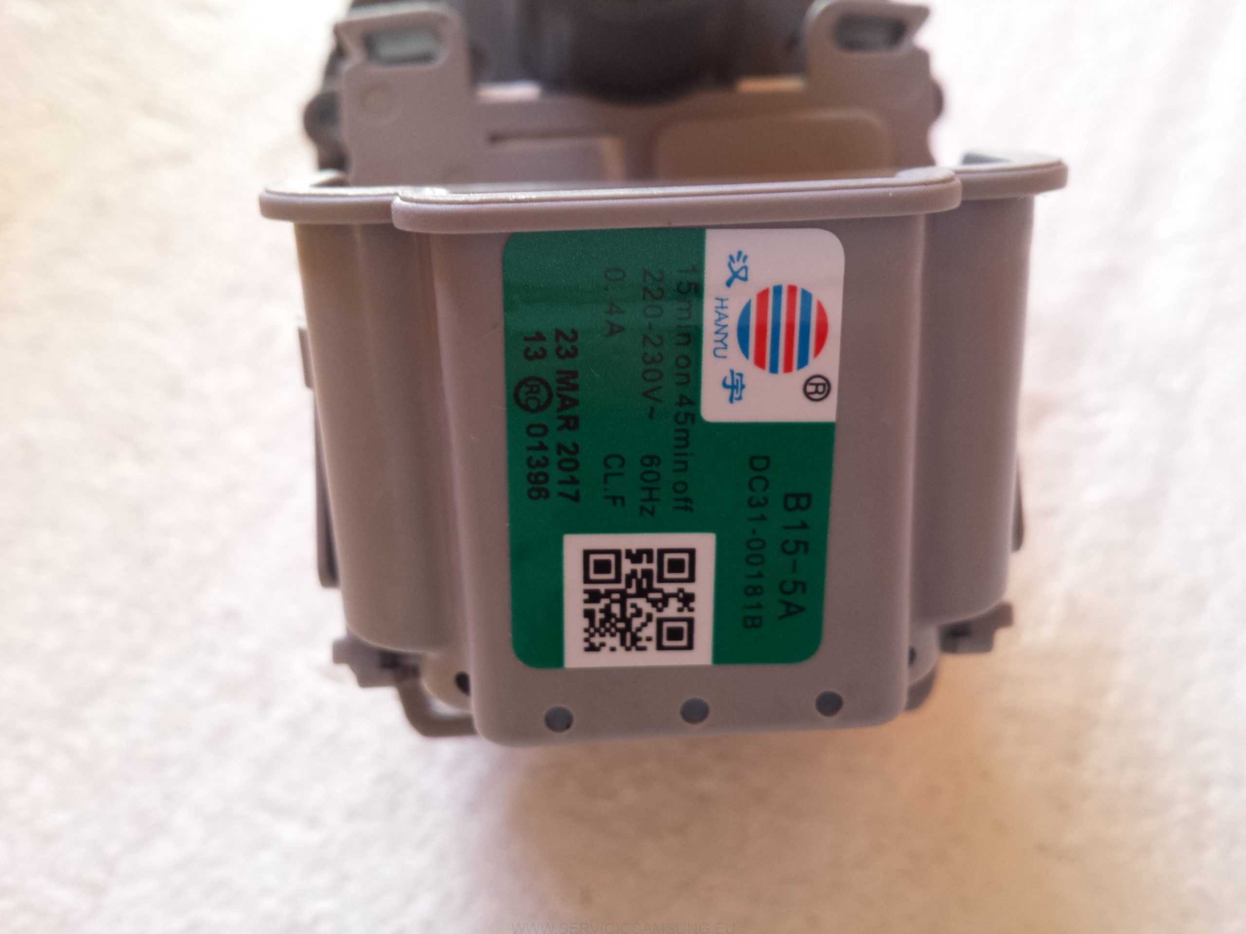 DC31-00181B MOTOR BOMBA DRENAJE LAVADORA SAMSUNG - Imagen 2