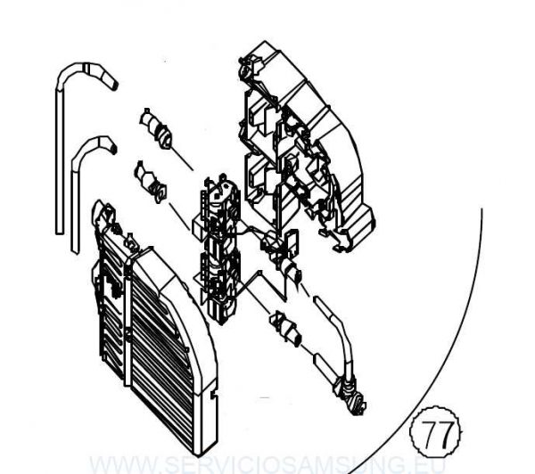 3010580800 Conjunto válvulas frigorífico Daewoo