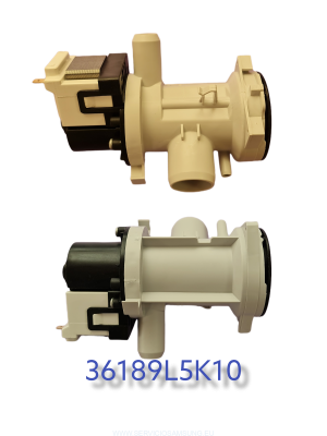 36189L5K10 CONJUNTO BOMBA DE DESAGÜE LAVADORA DAEWOO