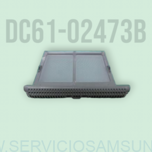 Filtro de pelusas original Samsung DC61-02473B para secadora y lavadora, repuesto OEM de plástico gris