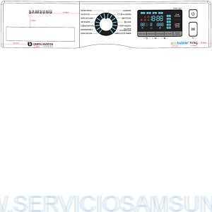 DC97-19370P PANEL DE CONTROL LAVADORA SAMSUNG