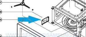 3511415700 Placa guía microondas Daewoo