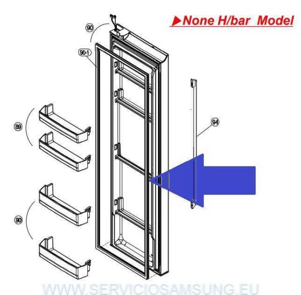 3012331700 GUARNICIÓN PUERTA FRIGORIFICO DAEWOO