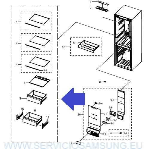 DA97-13474A CAJON SUPERIOR FRIGORÍFICO SAMSUNG - Imagen 2