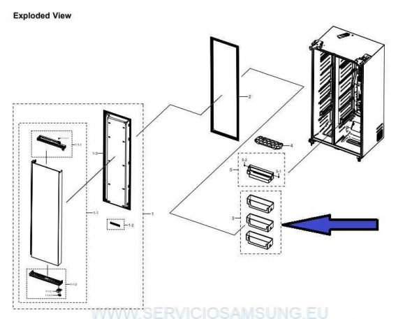 DA97-19097A BANDEJA PUERTA FRIGORIFICO SAMSUNG