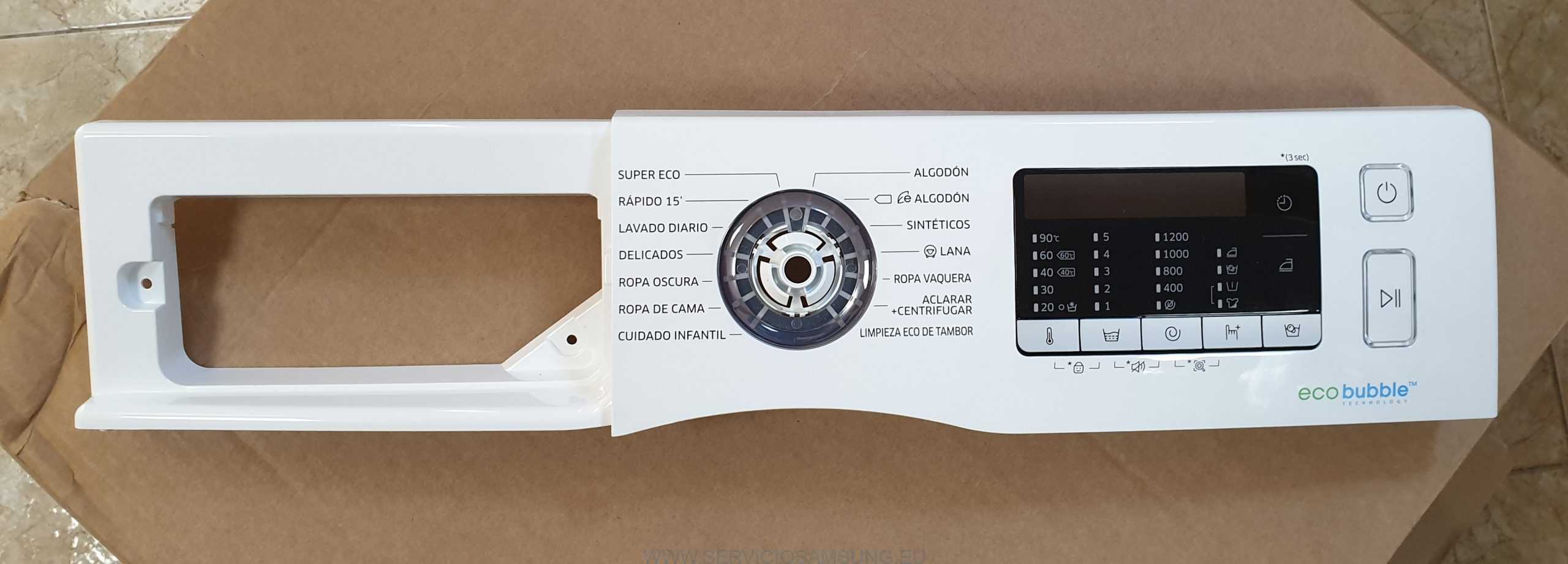DC97-20133V PANEL CONTROL LAVADORA SAMSUNG