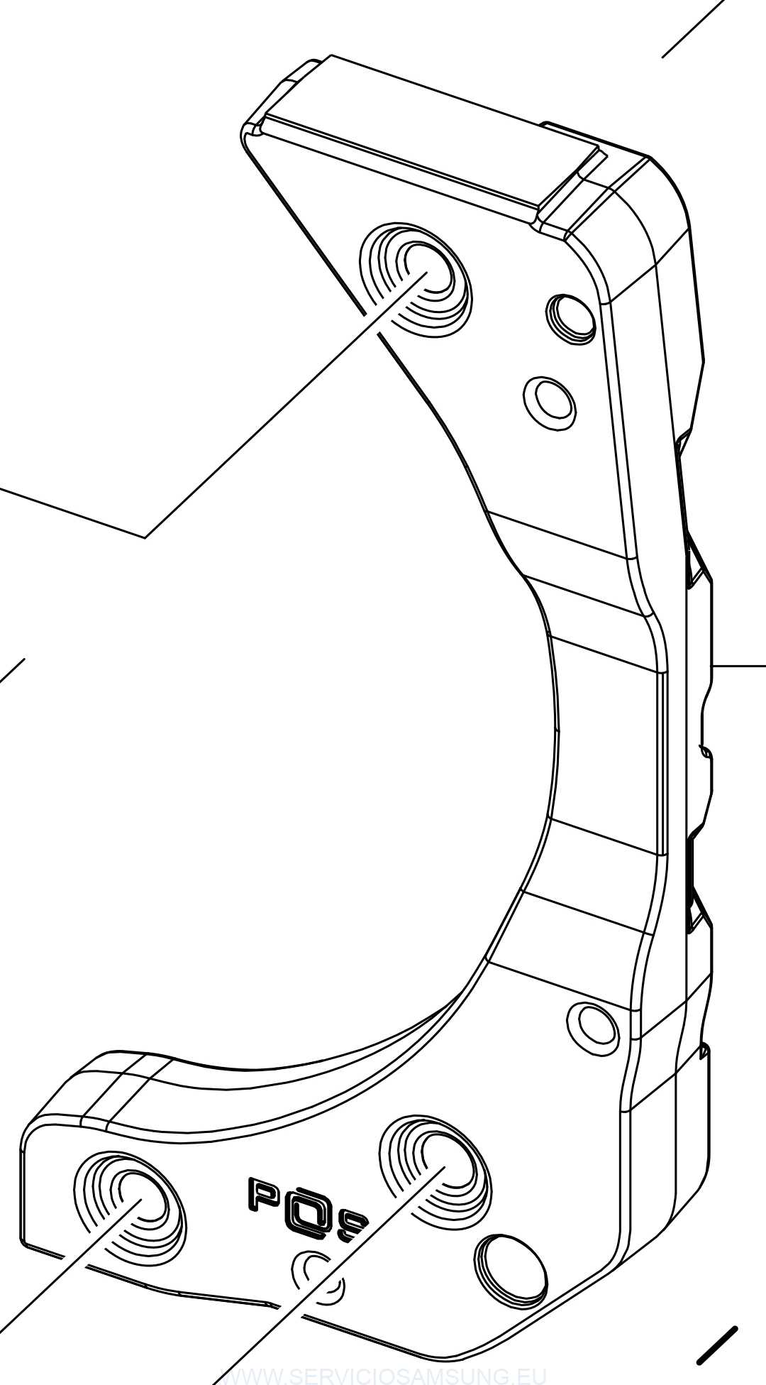 DC67-00681A CONTRAPESO DERECHO LAVADORA SAMSUNG