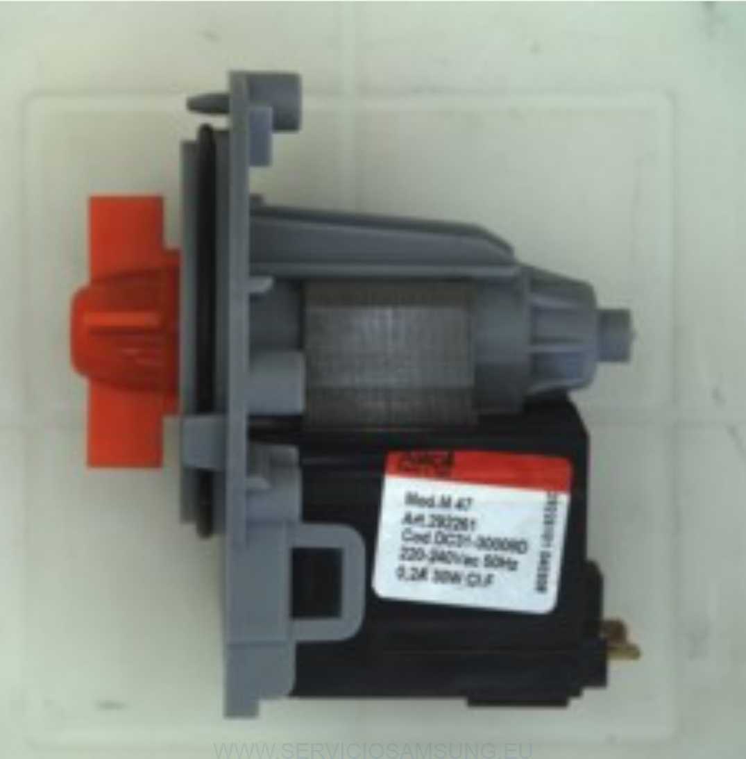 DC31-30008D MOTOR BOMBA DE DRENAJE LAVADORA SAMSUNG