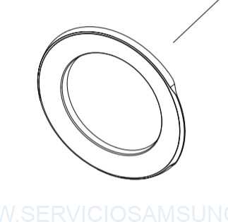 DC63-02609A TAPA PUERTA LAVADORA SAMSUNG