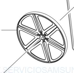 DC66-00500B POLEA MOTOR LAVADORA SAMSUNG