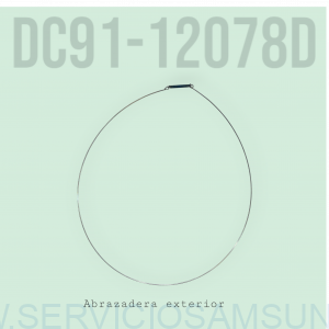 DC91-12078D ABRASADERA EXTERIOR GUARNICION PUERTA LAVADORA SAMSUNG