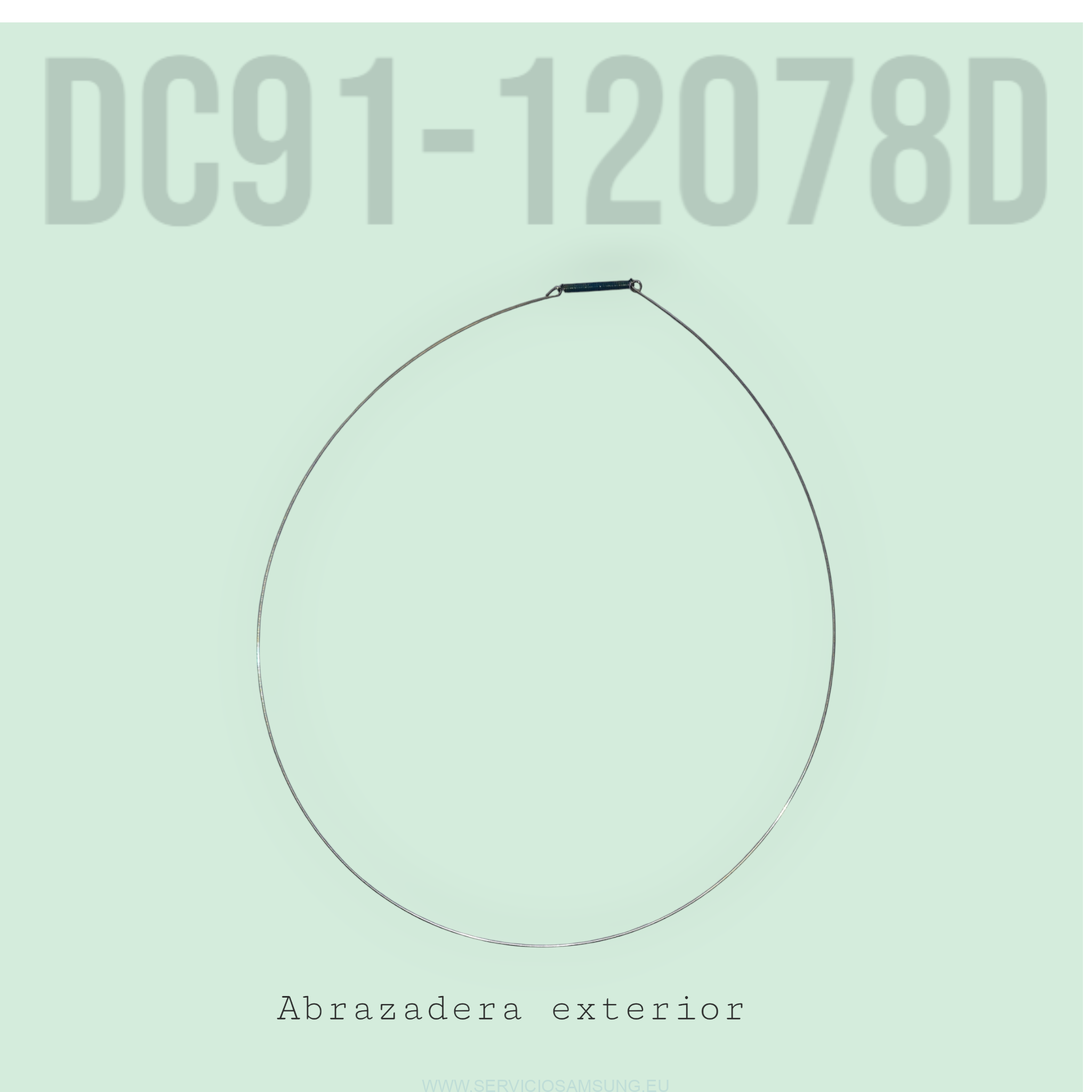 DC91-12078D ABRASADERA EXTERIOR GUARNICION PUERTA LAVADORA SAMSUNG