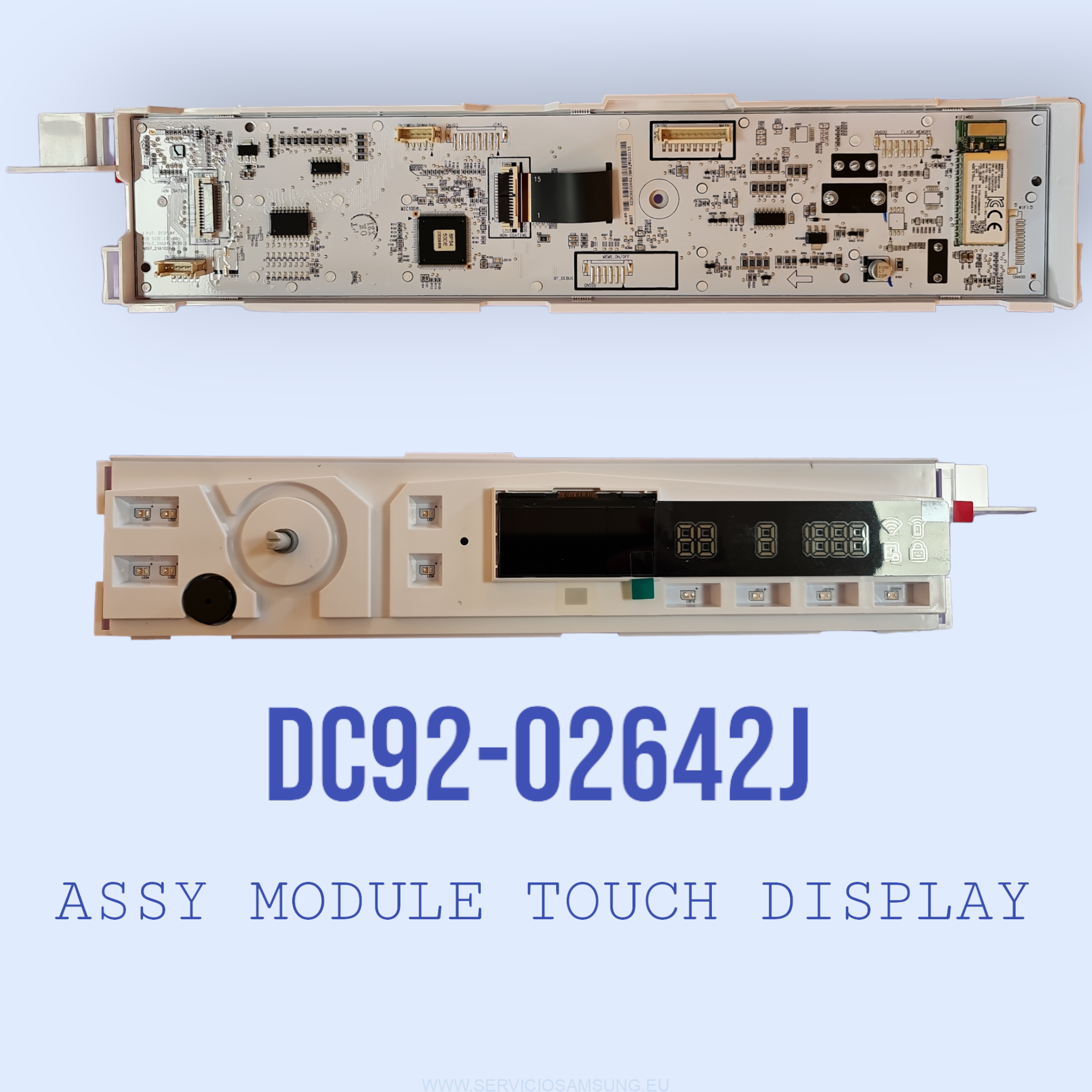 DC92-0264J CONJUNTO PLACA FRONTAL LAVADORA SAUSNG