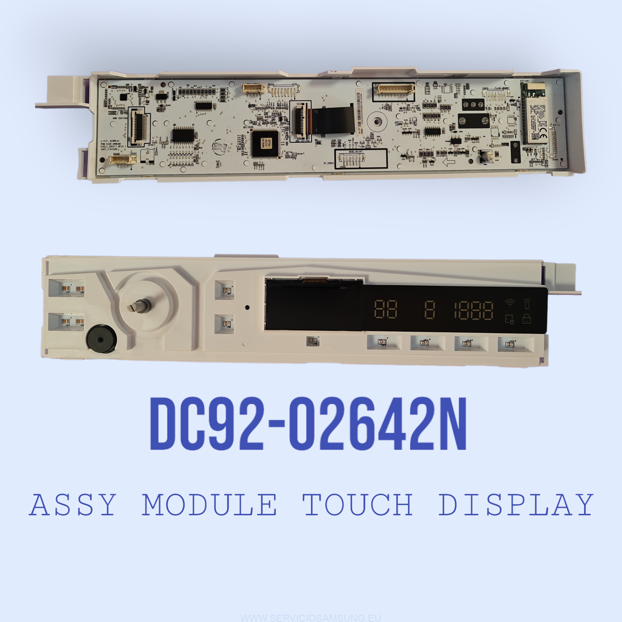 DC92-02642N PLACA PANEL FRONTAL LAVADORA SAMSUNG