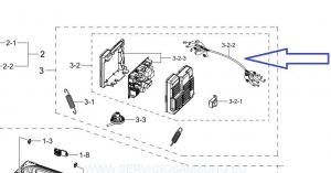 DC93-00883R CABLEADO LAVADORA SAMSUNG