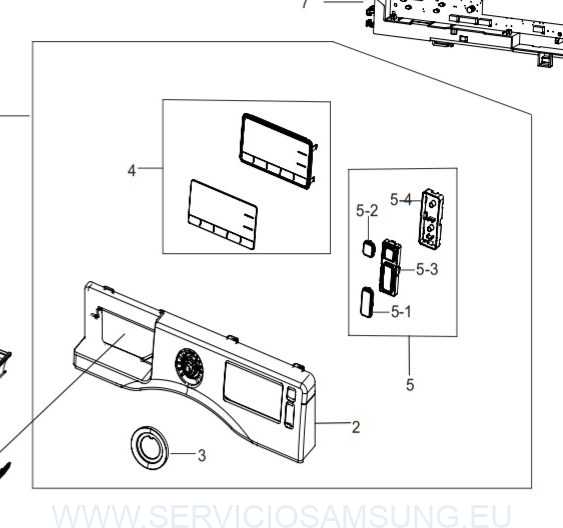 DC97-19373A CONJUNTO PANEL DE CONTROL LAVADORA SAMSUNG