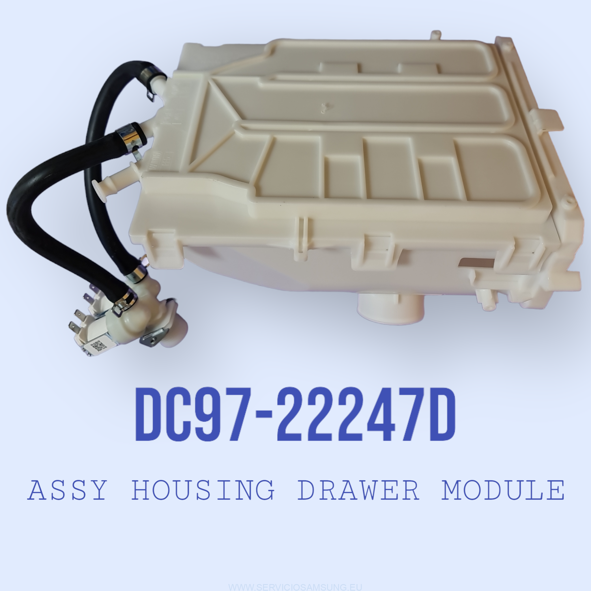 DC97-22247D CONJUNTO BASE JABONERA COMPLETA LAVADORA SAMSUNG