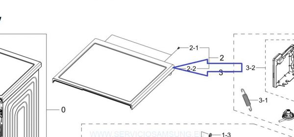 DC97-22310D TAPA SUPERIOR LAVADORA SAMSUNG