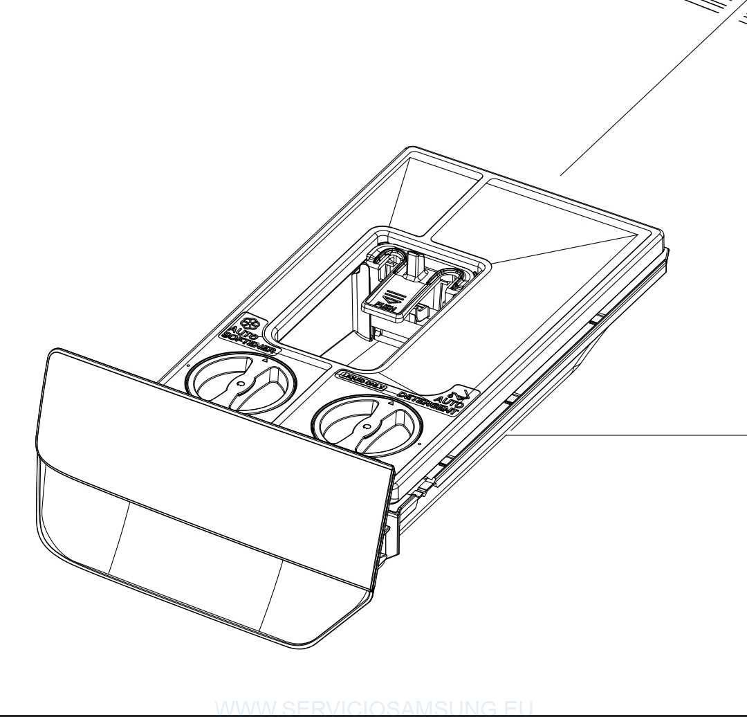 DC97-22381A DEPOSITO DE LIQUIDOS LAVADORA SAMSUNG