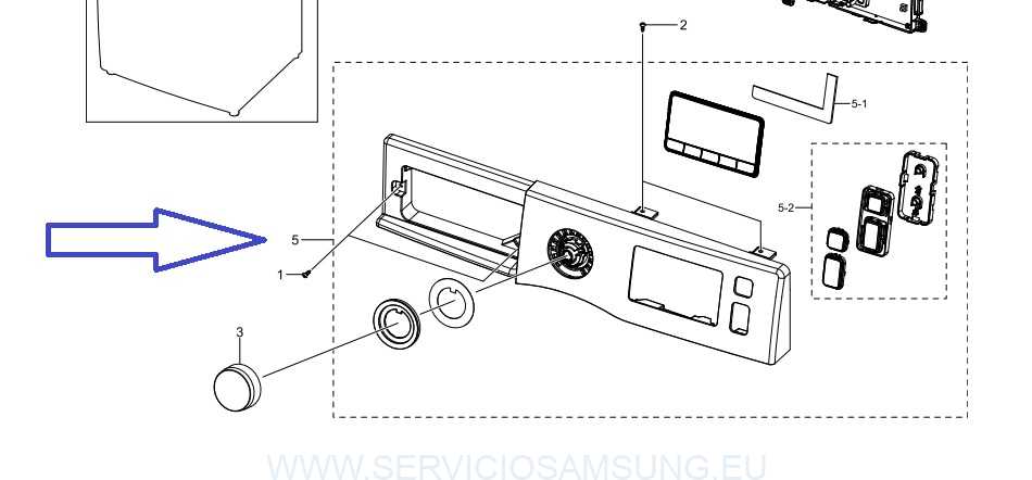 DC97-22420E PANEL DE CONTROL FRONTAL LAVADORA SAMSUNG