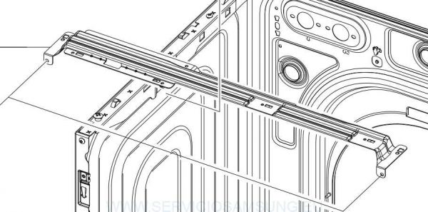 DC61-03467A SOPORTE FRONTAL LAVADORA SAMSUNG