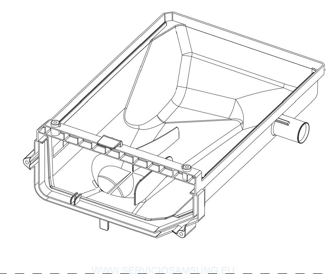 DC61-03473A Base jabonera lavadora Samsung