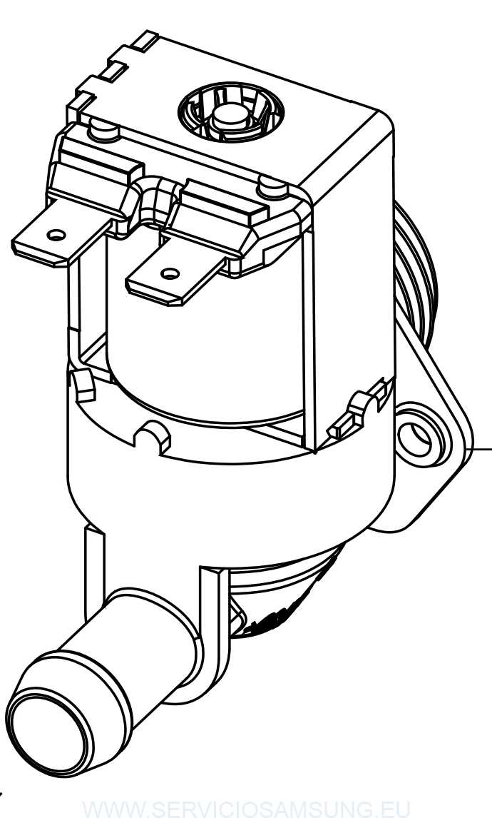 DC33-01007B VALVULA DE ENTRADA AGUA LAVADORA SAMSUNG
