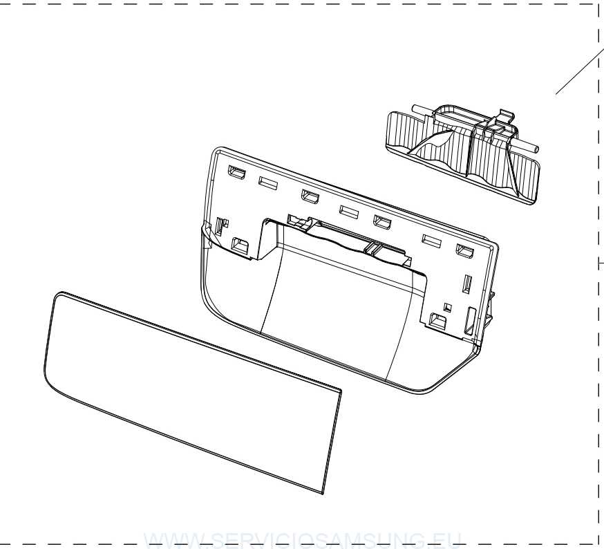 DC97-22237Q TAPA COMPLETA JABONERA LAVADORA SAMSUNG