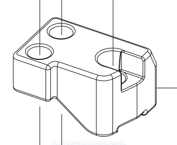 DC67-00670A CONTRAPESO SUPERIOR LAVADORA SAMSUNG