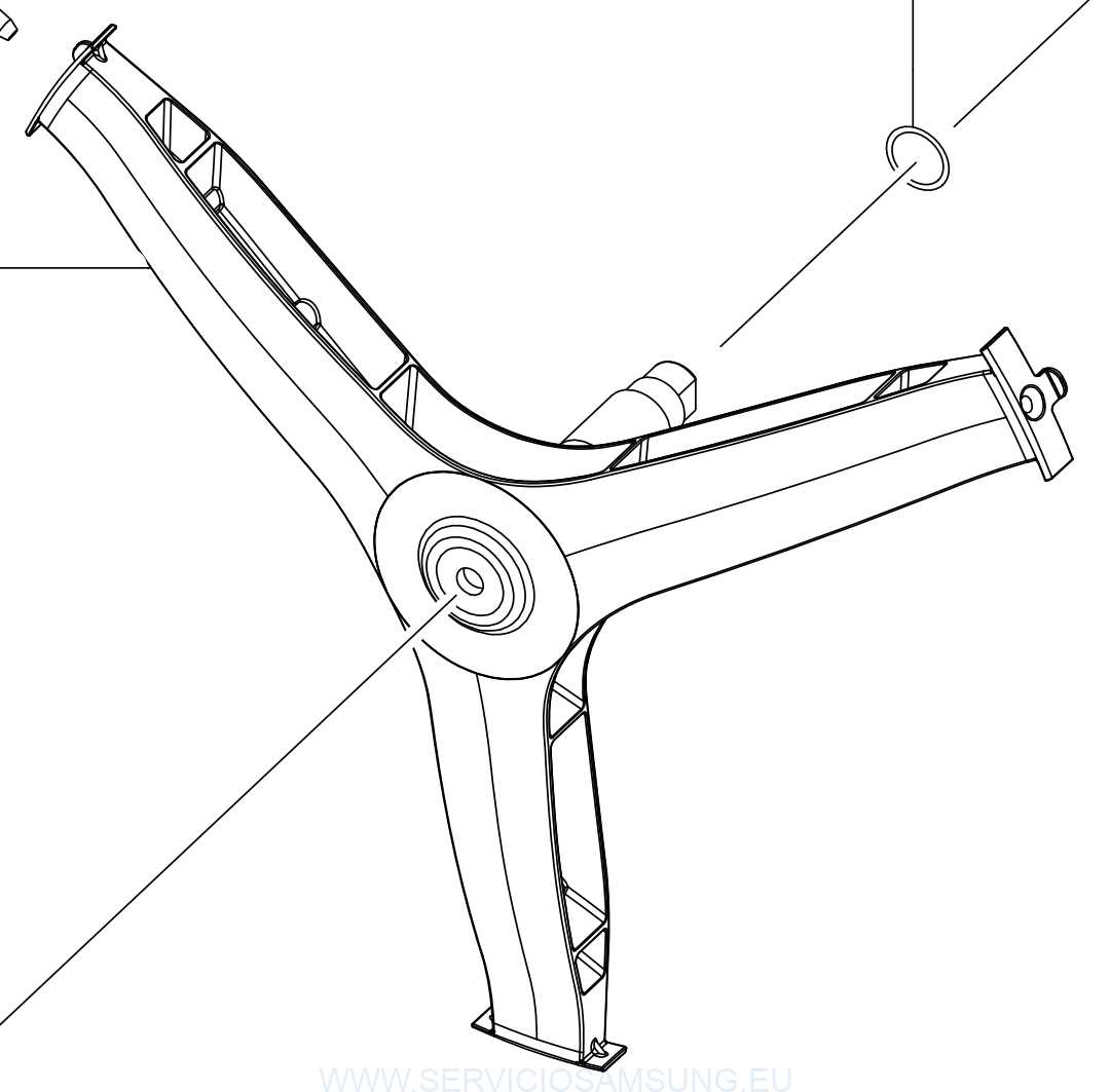DC97-17234A CRUCETA CESTO DE LAVADO, LAVADORA SAMSUNG