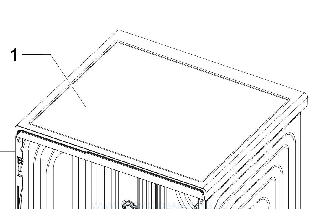 DC97-17254F TAPA SUPERIOR LAVADORA SAMSUNG