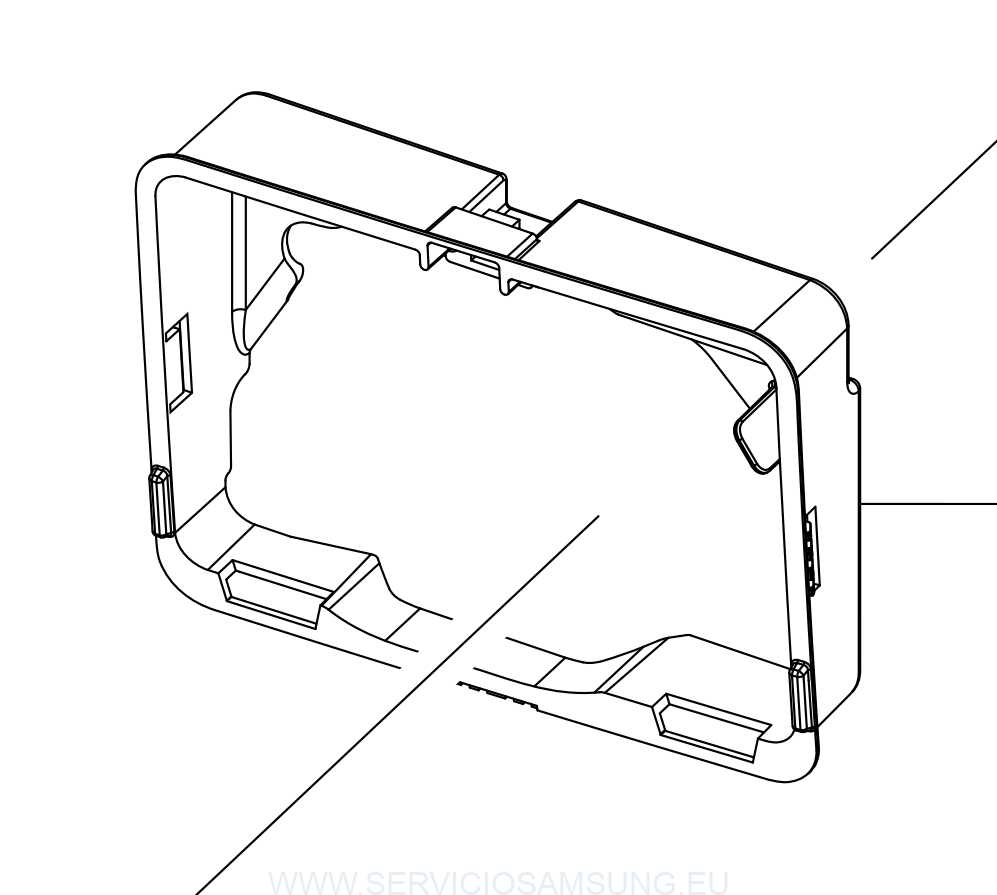 DC97-20168A GUIA TAPA FILTRÓ LAVADORA SAMSUNG