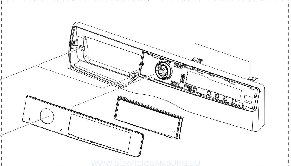 DC97-22384F PANEL FRONTAL LAVADORA SAMSUNG
