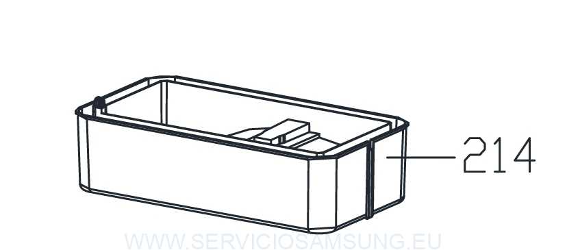 DA81-07246A Bandeja de presipitados frigorífico Samsung