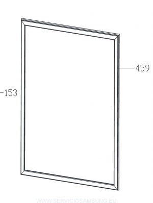 DA81-07048A guarnición puerta congelador, frigorífico Samsung