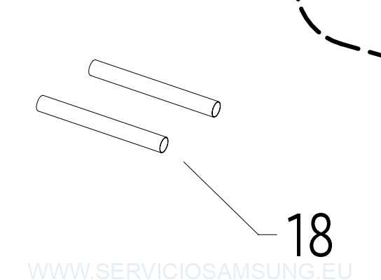 DB81-01328A Tubo de aislamiento aire acondicionado Samsung