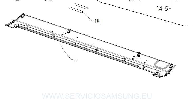DB90-11931B Tapara inferior aire acondicionado Samsung