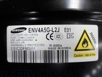 ENV4A5GL2G/E01 Compresor frigorífico Samsung