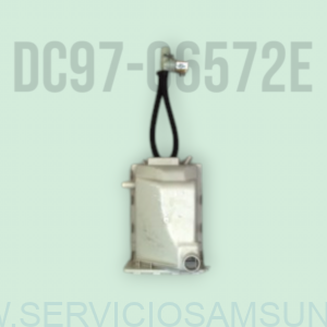 Carcasa del cajetín dispensador de detergente original Samsung DC97-06572E para lavadora, conjunto housing drawer de plástico técnico compatible con modelos Samsung BIG-WASH.