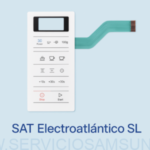 DE34-00382R MEMBRANA PANEL FRONTAL MICROONDAS SAMSUNG