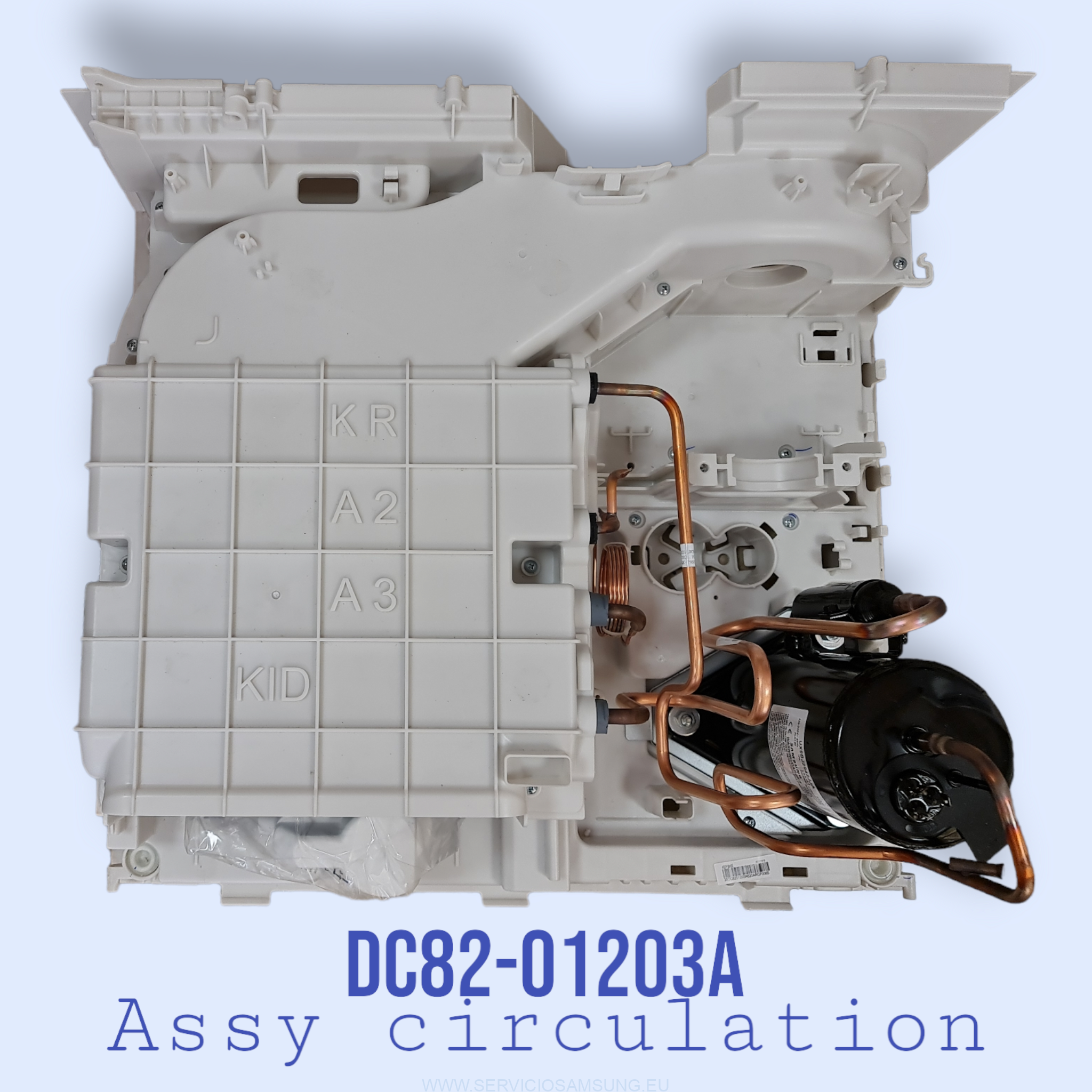 DC90-24932J CONJUNTO SISTEMA CIRCULACIÓN GAS SECADORA SAMSUNG