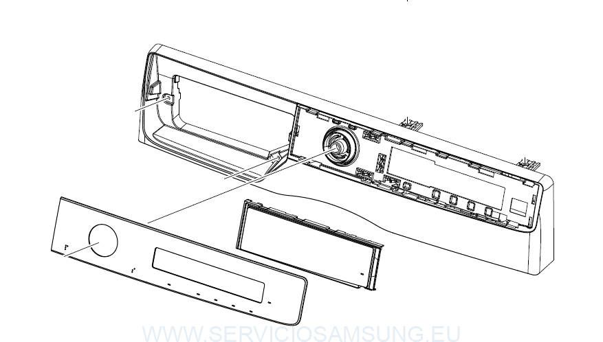 DC97-22404W CONJUNTO PANEL DE CONTROL LAVADORA SMAUSNG
