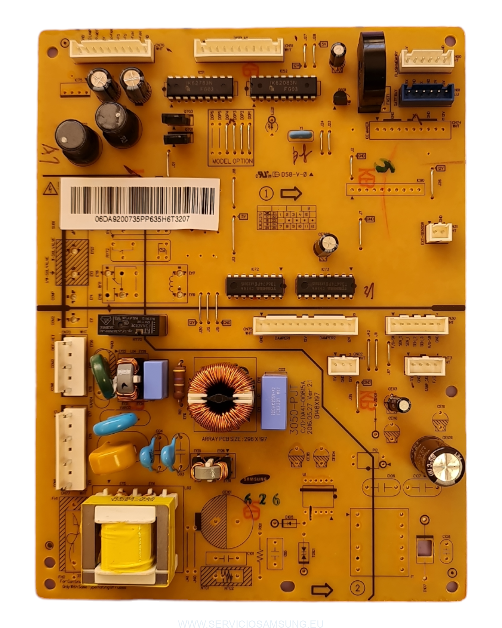 DA92-00735P PLACA PRINCIPAL FRIGORIFICO SAMSUNG