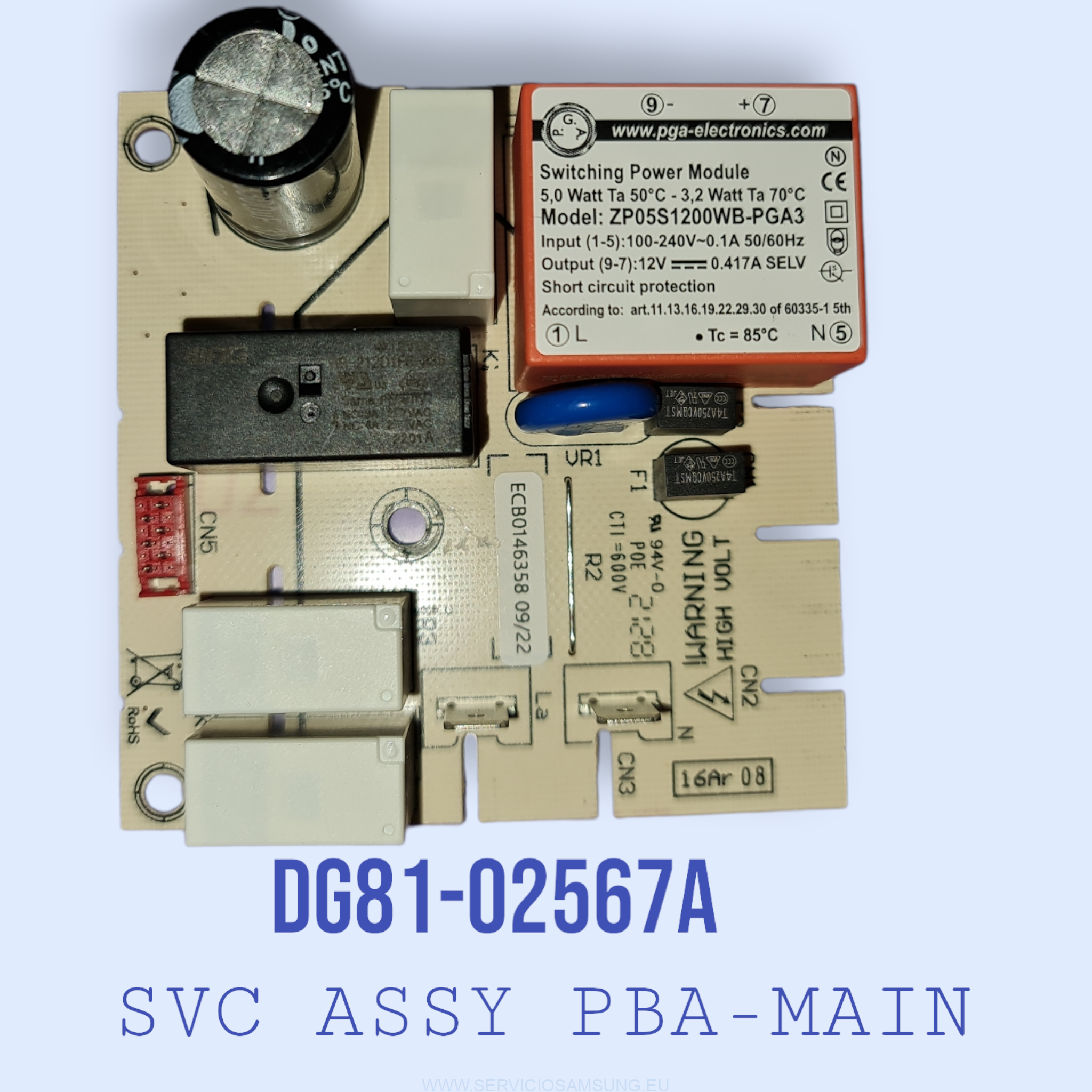 DG81-02567A PLACA ELECTRONICA SAMSUNG