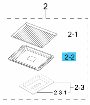 DG94-04821B CONJUNTO BANDEJA DE HORNEAR, HORNO SAMSUNG